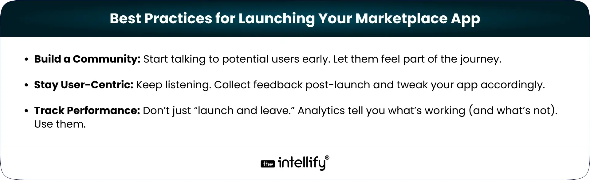Best Practices for Marketplace App
