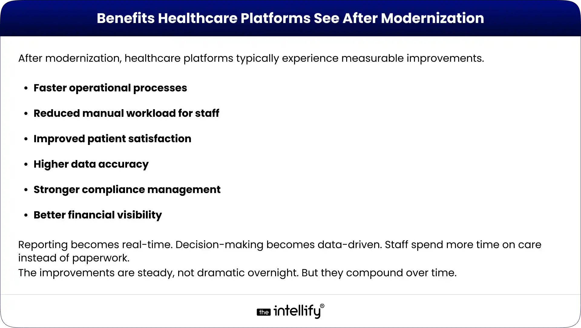 Benefits Healthcare Platforms See After Modernization