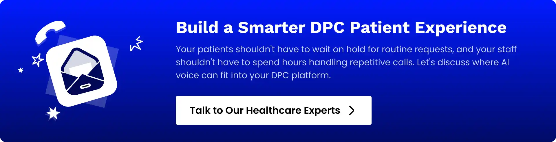 AI voice assistant for DPC practices